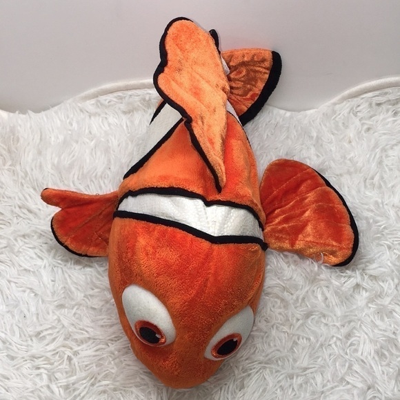 Kids Disney Store Finding NEMO Plush Movie Stuffed Animal Clown Fish - Picture 5 of 5